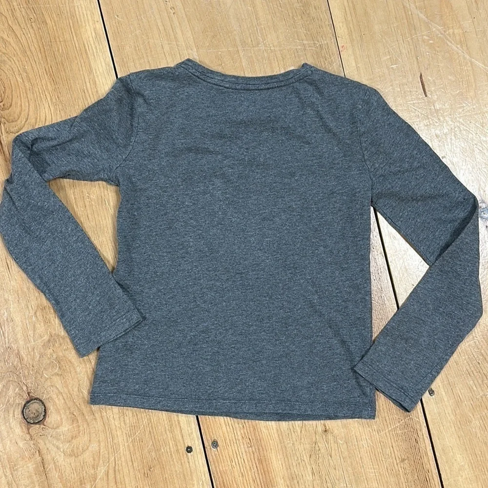 Gap 'Listen To Your Heart' Graphic headphone  Long Sleeve T-Shirt Size M, Gray